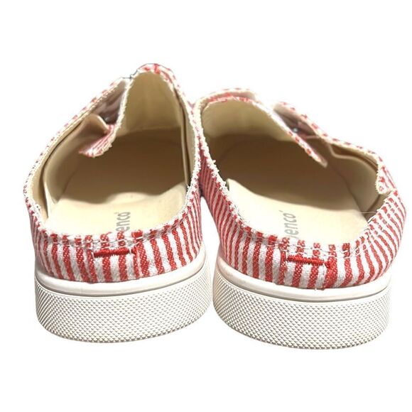 Spenco Mules Woman’s Size 5.5 Santa Rosa Red White Striped Slip on Casual Shoe - Picture 7 of 10